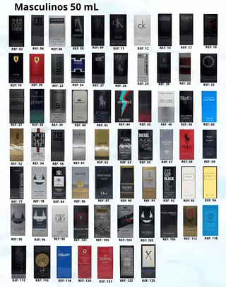100 PECAS Perfumes importados 50ML Masculino e Feminino