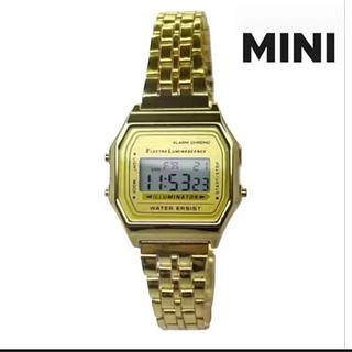 Relógio CASIO MINI DOURADO Unissex Pequeno Digital