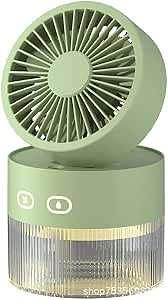 Ventilador Portátil USB com Spray 350ml Dobrável Recarregável