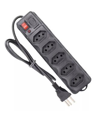 Extensão Elétrica 5 Tomada Filtro Linha Bivolt