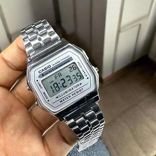 Relógio CASIO PRATA FUNDO PRATA Unissex Feminino Masculino Digital