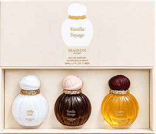 KIT3 * 50ML PERFUME Maison Asrar Vanilla Voyage Gift Set (Eau de Parfum