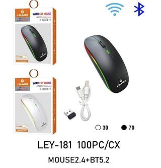 MOUSE SEM FIO BT RGB LEHMOX LEY-181
