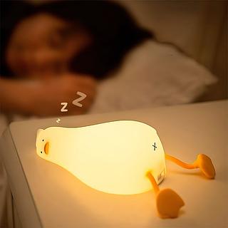 Lâmpada Noturna De Pato Plano Deitado, Luz Pat E Luz