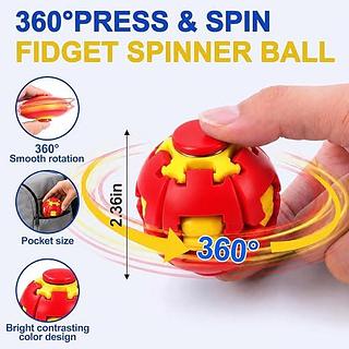 Fidget Spinner Ball Press To Spin, 3d Printed Squishy
