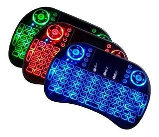 TECLADO CONTROLE PARA TV BOX TV SMART COM LED SEM FIO