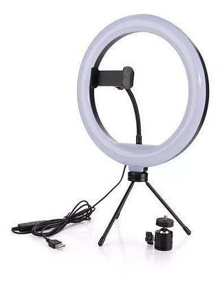 RING LIGHT 8POLEGADA Com Mini Tripe