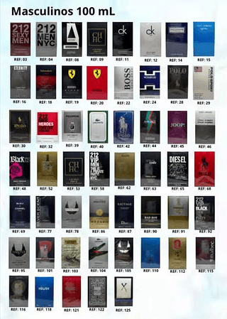 100 PECAS Perfumes importados 100ML Masculino e Feminino