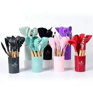 Jogo Kit C/12 Peças Utensílios De Cozinha