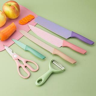 Kit 6 Peças Conjunto de Faca ROSA